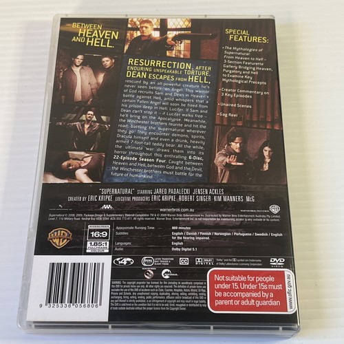 Supernatural Season 1-8 1 2 3 5 6 7 Blu-ray Season 4,8 DVD Region. 4 - Picture 11 of 19