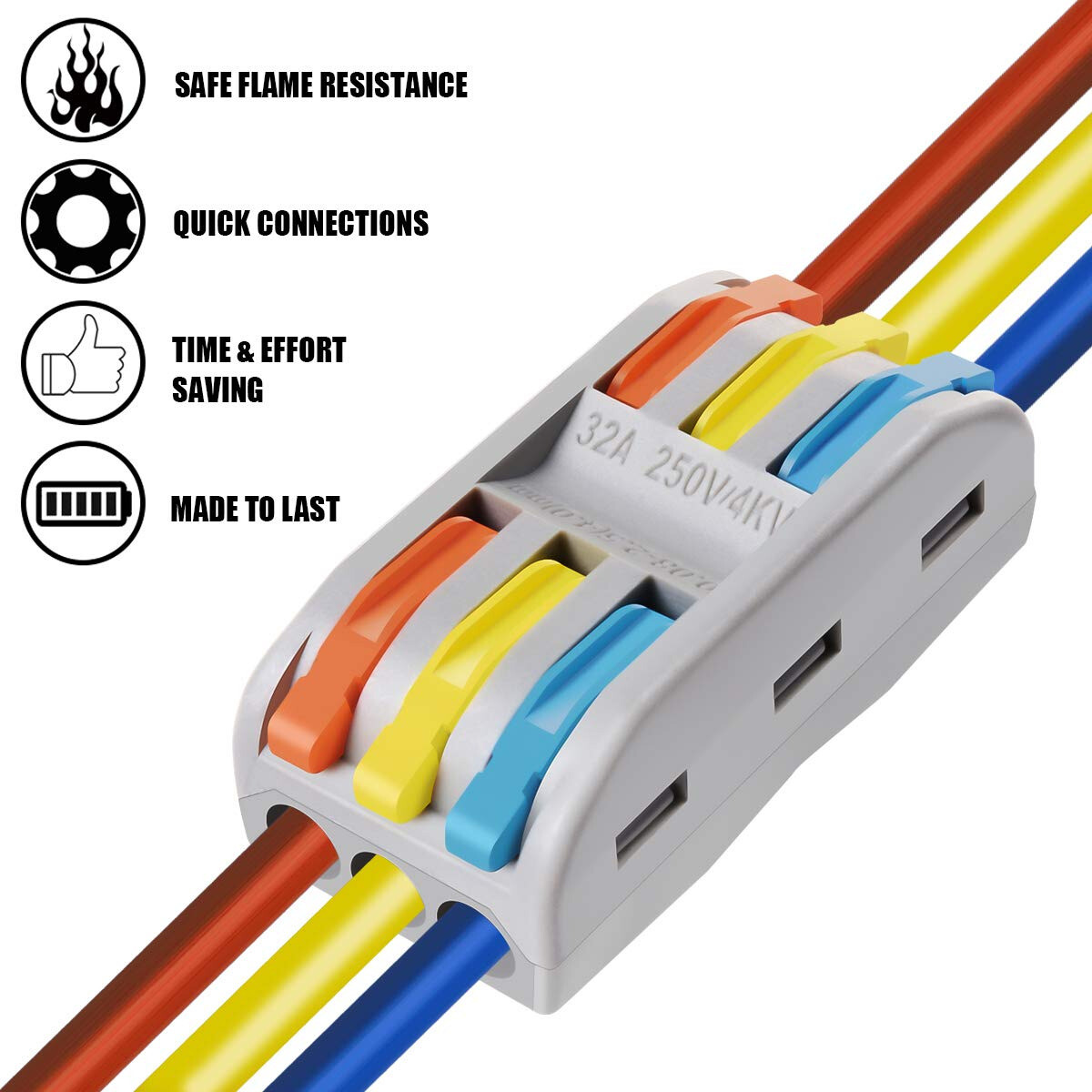 Connector Terminal2 and 3 Circuit Inline Splices 28-12AWG Compact