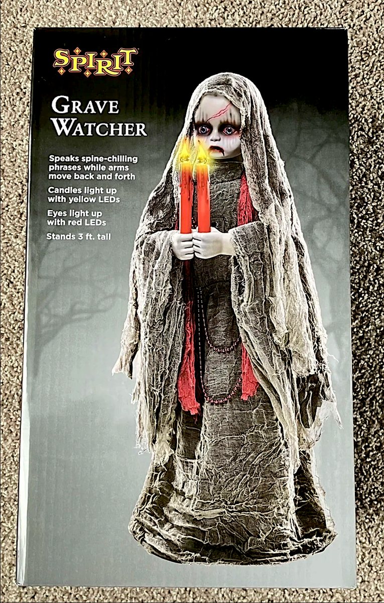Spirit Halloween 3.5 Ft Grave Watcher Animatronic Halloween Prop