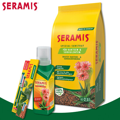 Seramis 3er-Set: Spezial-Substrat fr Kakteen + Vitalnahrung + Gieanzeiger  | eBay