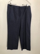 Talbots Womens Size 4 Navy Blue Khaki Pants The Perfect Crop