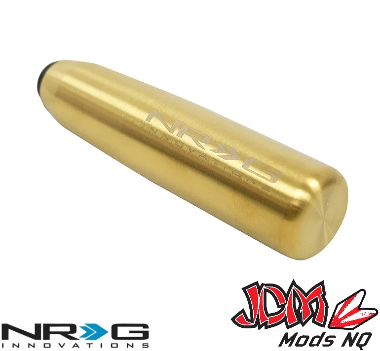 GENUINE NRG Metta Long Shifter Weighted Shift Knob (Chrome Gold) SK-480CG - Image 2 of 3