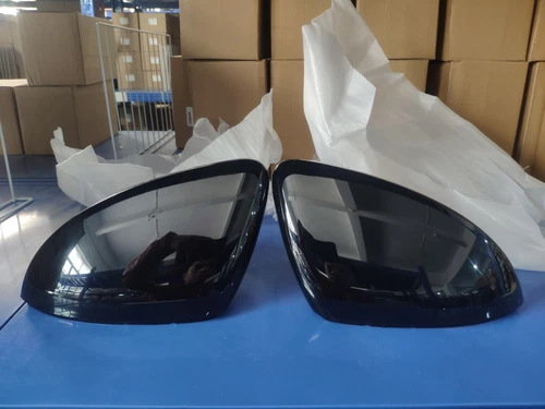 Gloss Black For VW Golf MK7 MK7.5 GTI GTD R 2014-19 Side Wing Mirror Caps Cover