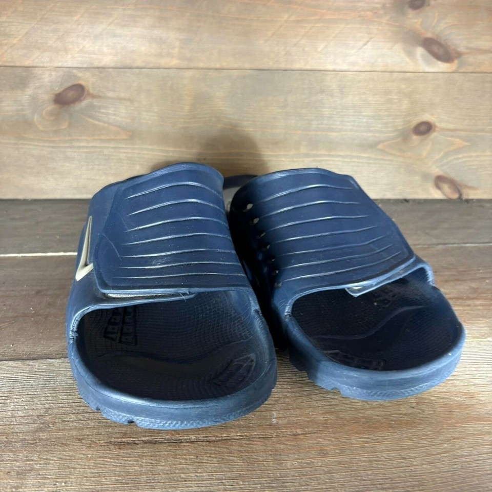 vintage nike first string mens size 12 shoes blue slip on slide comfort ...
