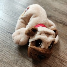 2004 Mattel Pound Puppies Dog 6" Plush Stuffed Animal Bulldog soft toy mini EUC