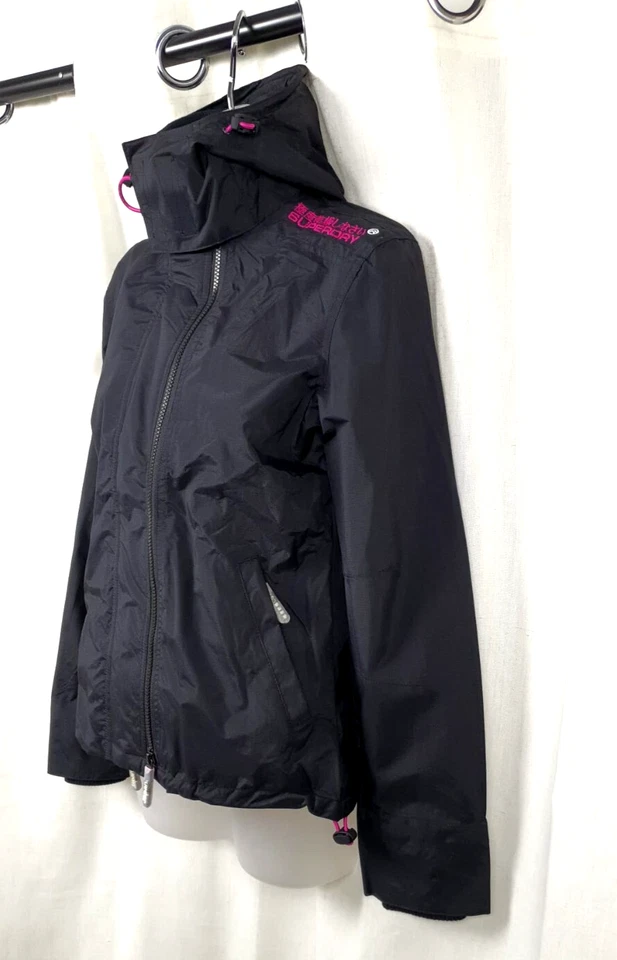 Superdry Hooded Technical Pop Zip Windcheater Jacket 8 Uk £64.99 CR056 BB 14 - Image 2 of 4