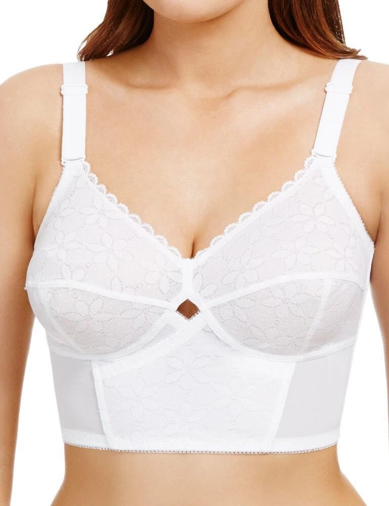 Berlei Non-Wired Longline Bra B517 Womens Non-Wired Supportive Bras White