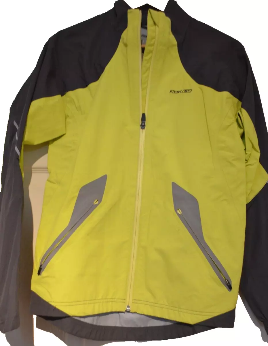 Reebok RBK Play Dry Ladies Lemon Track Top Jacket Windbreaker Size XS