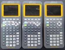 Texas Instruments Ti 84 Plus CE School Edition Calculator W/ Charging Cable Wear