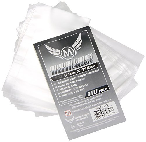 Mayday 100 Clear French Tarot Card Sleeves 61 x 112mm - Brand New & Sealed | eBay UK Mayday 100 Clear French Tarot Card Sleeves 61 x 112mm - Brand New & Sealed | eBay UK