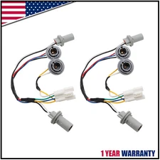 2PCS For 2011-2014 Hyundai Sonata Rear Taillight Lamp Socket & Wiring Harness