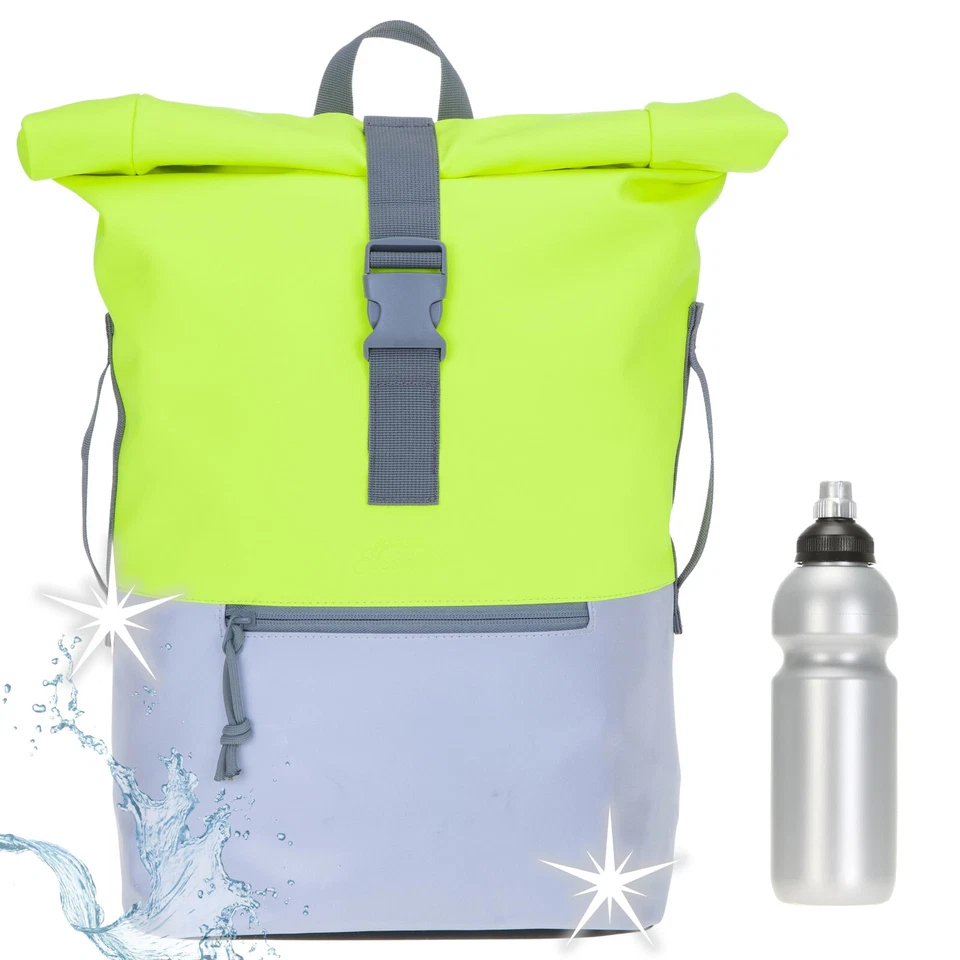 Fahrradrucksack Rucksack Plane Time Kurierrucksack 12832 Reflektor Gelb Neon +f - Bild 2 von 4
