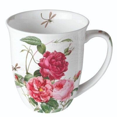 Kaffeetasse Tee Porzellan Tasse 400ml - Ambiente - Amber Rosen