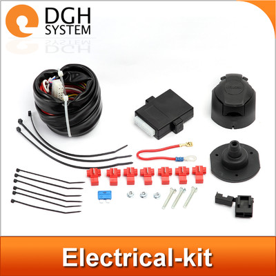 UNIVERSAL 13-pin single electric kit wiring for towbar | eBay