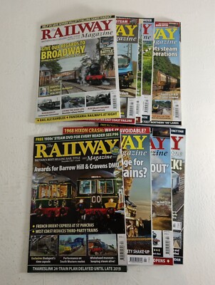 The Railway Magazine Bundle August 2017 To September 2018 Trains Joblot