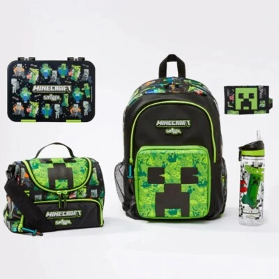 Smiggle Creeper Backpack Or lunch Bag Minecraft