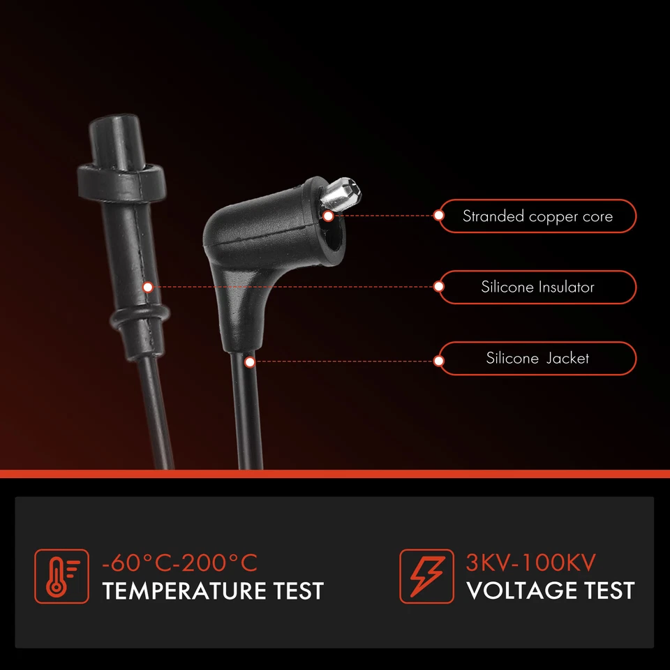 Juego de 5 cables de bujía para Chevrolet Metro 1998-2000 Geo Metro Pontiac Firefly Foto 4 de 4