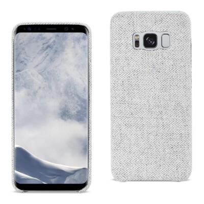 For Samsung Galaxy S8 Case Soft Fabric Shockproof Protective Cover Light Gray