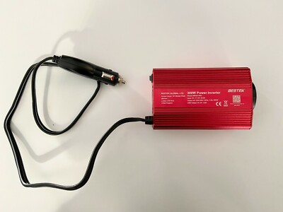 BESTEK 300W Car Power Inverter, Output AC 220-240V, 2 Ports USB Outlet
