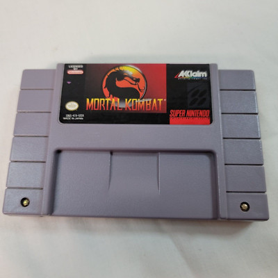 Mortal Kombat (Super Nintendo Entertainment System, 1993) Cartridge Only Tested