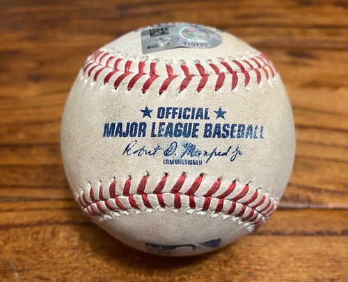 Rockies vs Giants Game Used Baseball 7.7.2023 Bird Bailey Hit OUT + Conforto OUT