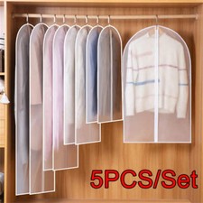 Dust Proof Garment Protector Cover Bag Fully Enclosed Clothes Cover with Zipper