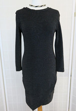 Dorothy Perkins Dress Size 10 Black Silver Sparkle Layered Asymmetric Hem