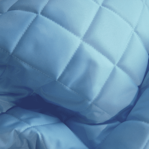 QUILTED FABRIC Waterproof UK Manufactured Outdoor Jacket Upholstery Dress - SKY - Picture 1 of 1