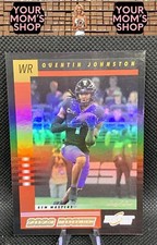 2023 Panini Chronicles Draft Picks #6 Quentin Johnston Black Platinum 1/1 RC