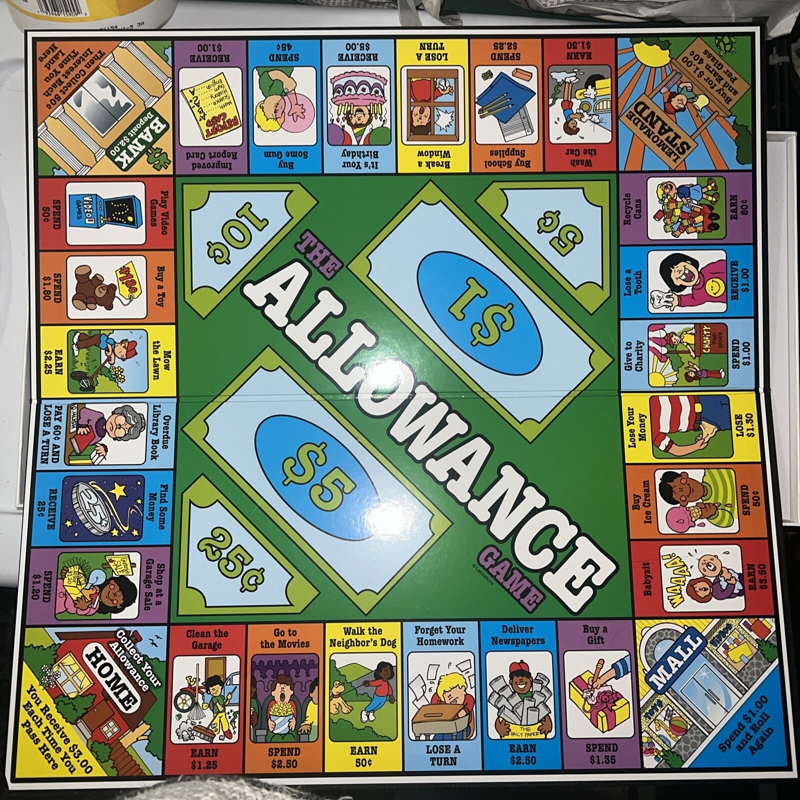The Allowance Learning Family Board Game Educational Kids Read Description Math