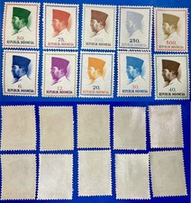 Indonesia 1964 President Sukarno SET Sc-616-625 MNH OG #BL25 - US Seller