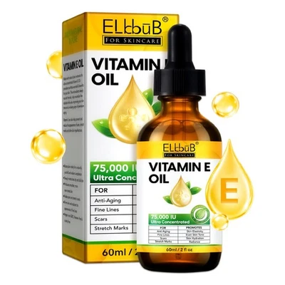 Gesichtsöl Hautöl Vitamin E Öl Hautstraffung Narbenreduzierung 75.000 IE Vegan - Bild 1 von 4