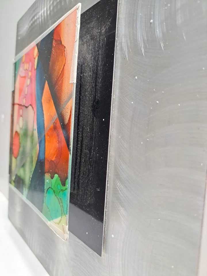 Arte de pared de metal abstracto firmado por Jon Allen 2014 Foto 4 de 4