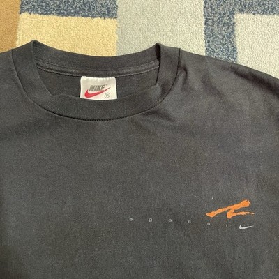 Vintage 90s Nike Andre Agassi Tennis Graphic T-Shirt Black Size Medium Faded