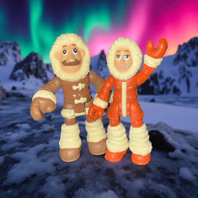 Little Pals Polar Explorer Action Figure From Artic Animals Toys 3'' B7