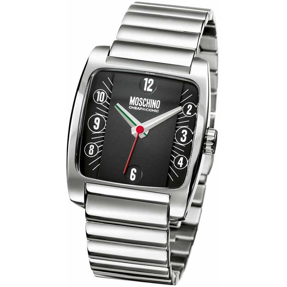 Fini les rayures avec la montre Moschino Homme en acier robuste MW0007
