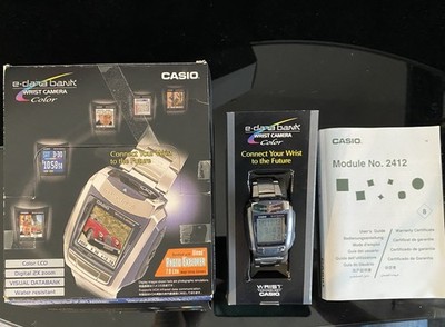 Casio E-Data Bank Wrist Camera Color Armband Uhr