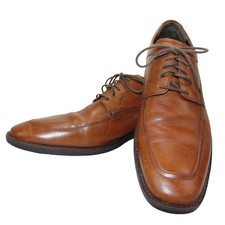 Johnston & Murphy Men’s 9.5M Brown Leather Oxford Dress Shoes Apron Toe 20-8766