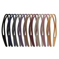 9PCS Wide Headbands for Women Non Slip Thick Headband With Teeth Black Double
