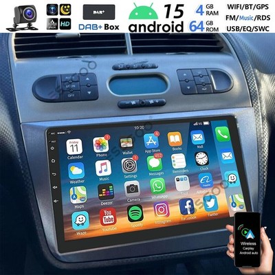 DAB+ Autoradio Für SEAT ALTEA 2004-2015 Android15 GPS Navi WIFI BT Carplay 4+64G