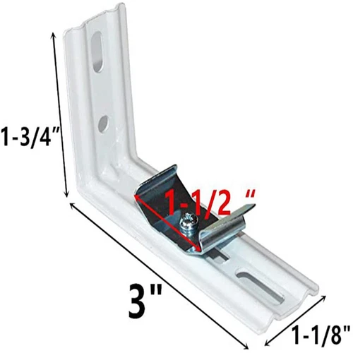 Persianas verticales metálicas sostenibles L soporte set incluye solo ocho piezas - Imagen 7 de 10