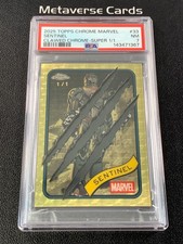2025 Topps Chrome Marvel Sentinel Clawed Chrome Superfractor 1/1 SSP PSA 7 #33