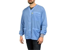 SCS 770103 - SMOCK, DUAL-WIRE, JACKET, BLUE, L KNITTED CUFFS, 3 POCKETS, NO