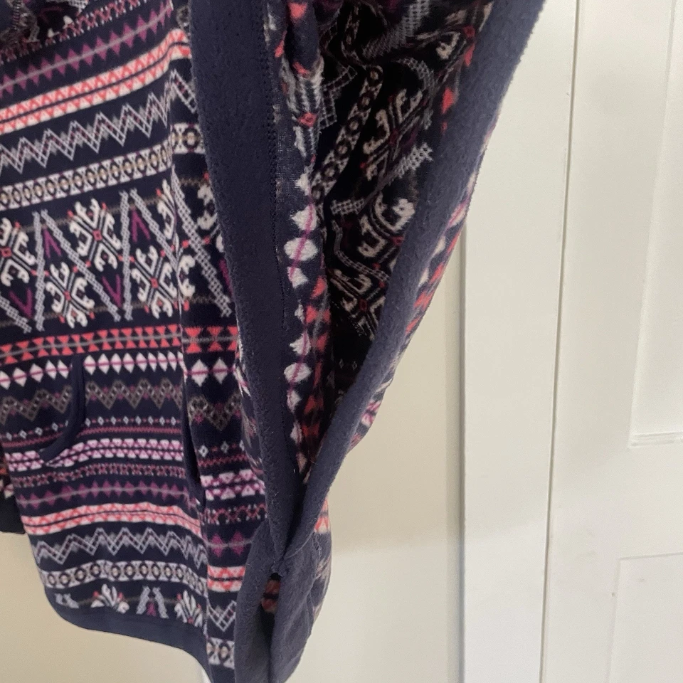 Poncho de lana Cuddl Duds acogedor más suave para mujer XL púrpura y rosa salón de vacaciones Foto 4 de 4