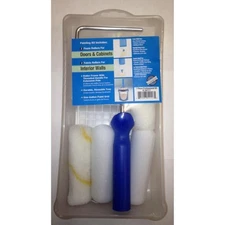Whizz 54117 Threaded End Metal/Plastic Mini Paint Roller Kit 13 Wx13 Handle in.