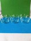 Set of 6 Pyrex 463 Scalloped 3 Ring Glass Custard Cup Ramekin 6 Oz Made In USA