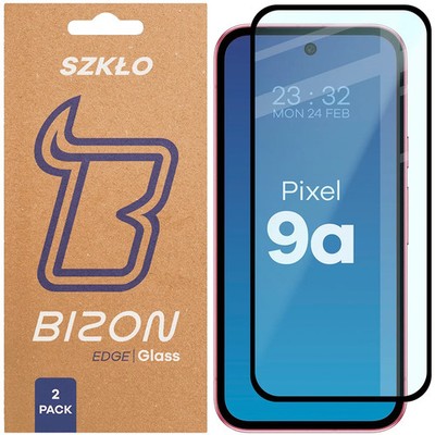 2x Schutzglas für Google Pixel 9a Bizon Displayschutzglas Hartglas Handyglas