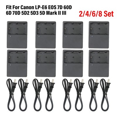 LC-E6EN Battery Charger For Canon LP-E6 EOS 7D 60D 6D 70D 5D2 5D3 5D Mark II III