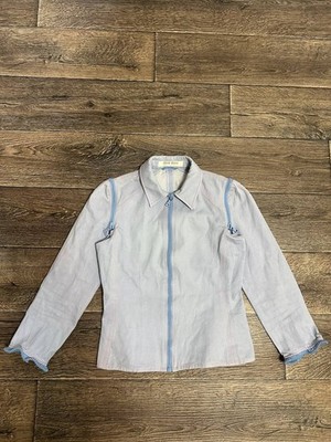 vintage Prada miu miu denim jacket blue sz44 women