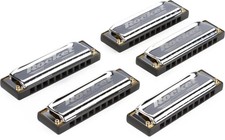 Hohner Case of Rockets 5-piece Harmonica Set with Case - Keys of C, G, A, D, 